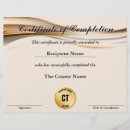 Search for certificate of completion Certification