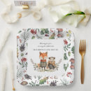 Search for woodland baby shower plates Rustic