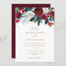 Search for red gold christmas wedding invitations Floral
