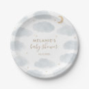 Search for moon baby shower plates Neutral