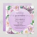Search for lavender quince invitations Glitter