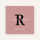 Search for pink notebooks Monogrammed