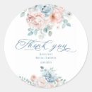 Search for something blue thank you stickers Botanical