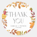 Search for watercolor wreath wedding stickers Thank you