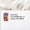Search for cartoon flower return address labels Artsy
