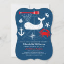 Search for sea baby girl shower invitations Whale