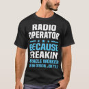 Search for frequency spectrum tshirts Ham radio operator