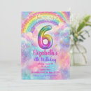 Search for 6th birthday invitations Glitter
