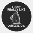 Search for primate stickers Gorilla