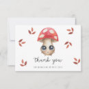 Search for mushrooms thank you cards Forest