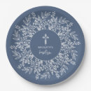Search for baptism paper plates Blue
