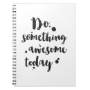 Search for awesomeness notebooks Typography