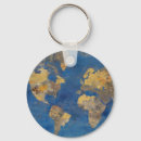 Search for blue map key rings Continents