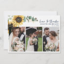 Search for sunflower wedding thank you cards Watercolor