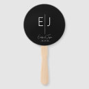 Search for wedding ceremony hand fans Black and white