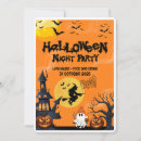 Search for night halloween invitations October