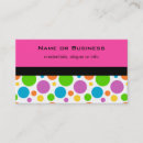 Search for polka dot business cards Colourful