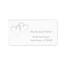 Search for monogram heart return address labels Valentine