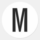 Search for white monogram stickers Minimalist