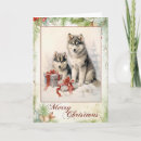 Search for malamute christmas cards Husky