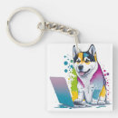 Search for dog illustrations key rings Modern