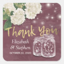 Search for mason jar thank you wedding stickers Flowers