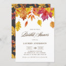 Search for autumn leaves bridal shower invitations Vintage