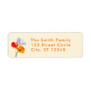 Search for orange poppy return address labels Yellow