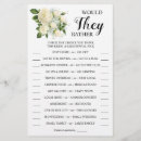 Search for white rose flyers Bridal shower