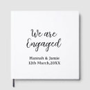 Search for engagement guest books We are engaged