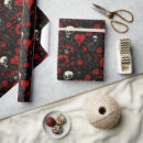 Search for red heart wrapping paper Gothic