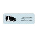 Search for black kittens return address labels White