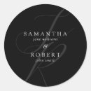 Search for modern monogram wedding stickers Contemporary