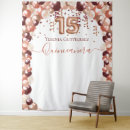 Search for rose gold backdrops 15th birthday