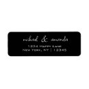 Search for cursive return address labels Elegant