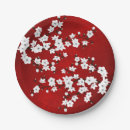 Search for cherry blossom paper plates Red
