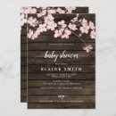 Search for pink cherry blossom baby shower invitations Asian