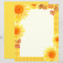 Search for sunflower stationery paper Fall