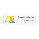 Search for construction birthday return address labels Yellow