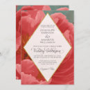 Search for red gold christmas wedding invitations Script typography