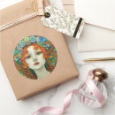 Search for art deco nouveau stickers Blue