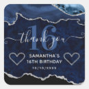 Search for navy and silver thank you stickers Elegant