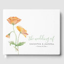 Search for floral wedding guest books Orange