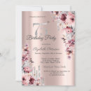 Search for dripping glitter rose gold pink invitations Girly