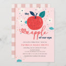 Search for apple of our eye baby shower invitations Pink