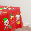Search for elf christmas tablecloths Elves