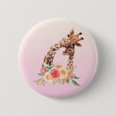Search for giraffe badges Watercolor