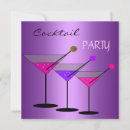 Search for purple martini invitations Pink