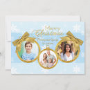 Search for blue and white christmas cards Gold