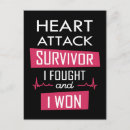 Search for attackers postcards Heart attack